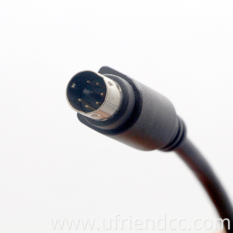 Custom Shiled Male To Male Female 5 6 8 9 10 Mini Pin Din Extension Cable